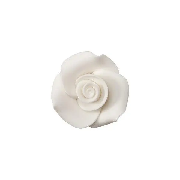 1-Inch White Sugar Soft Rose 1