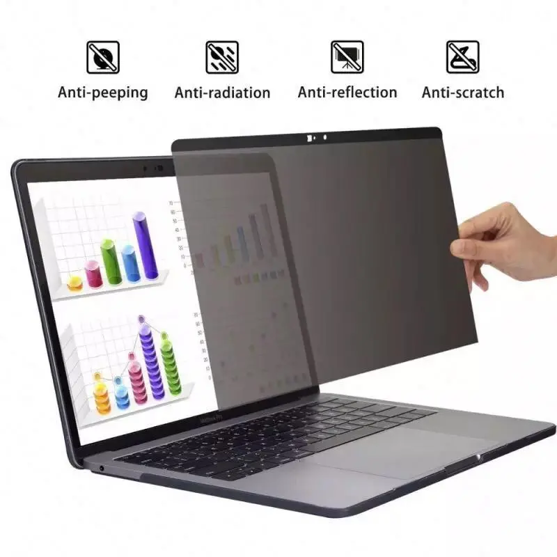 15.6-Inch Laptop Privacy Screen Protector – White Matte Anti-Peep Film 1