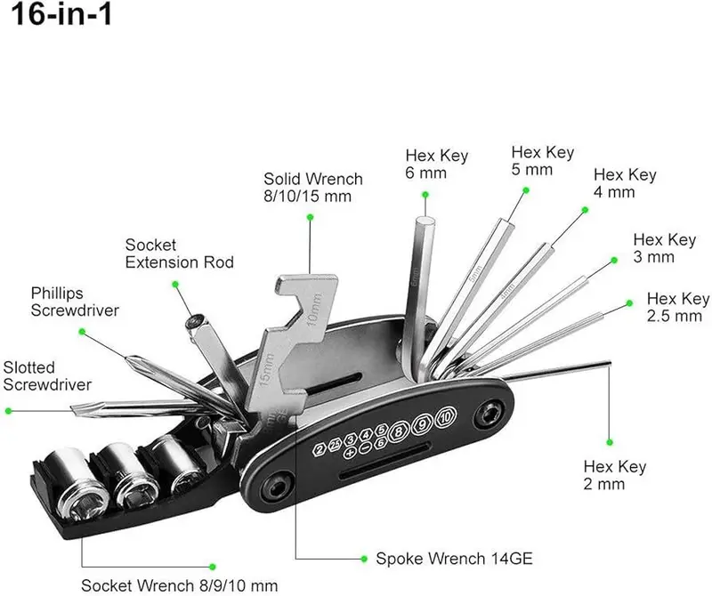 16-In-1 Precision Multi-Tool Kit – Hex Key Screwdriver Set With Magnetic Tips 1