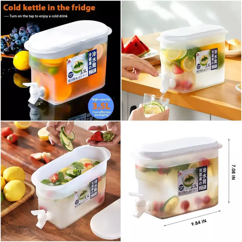 3.5L Refrigerator-Mounted Water Dispenser With Faucet 1