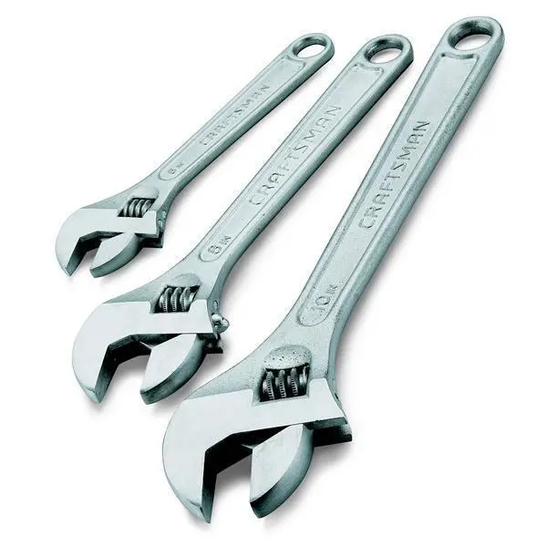 3-Piece Adjustable Wrench Set – Durable Chrome-Plated Tools 1