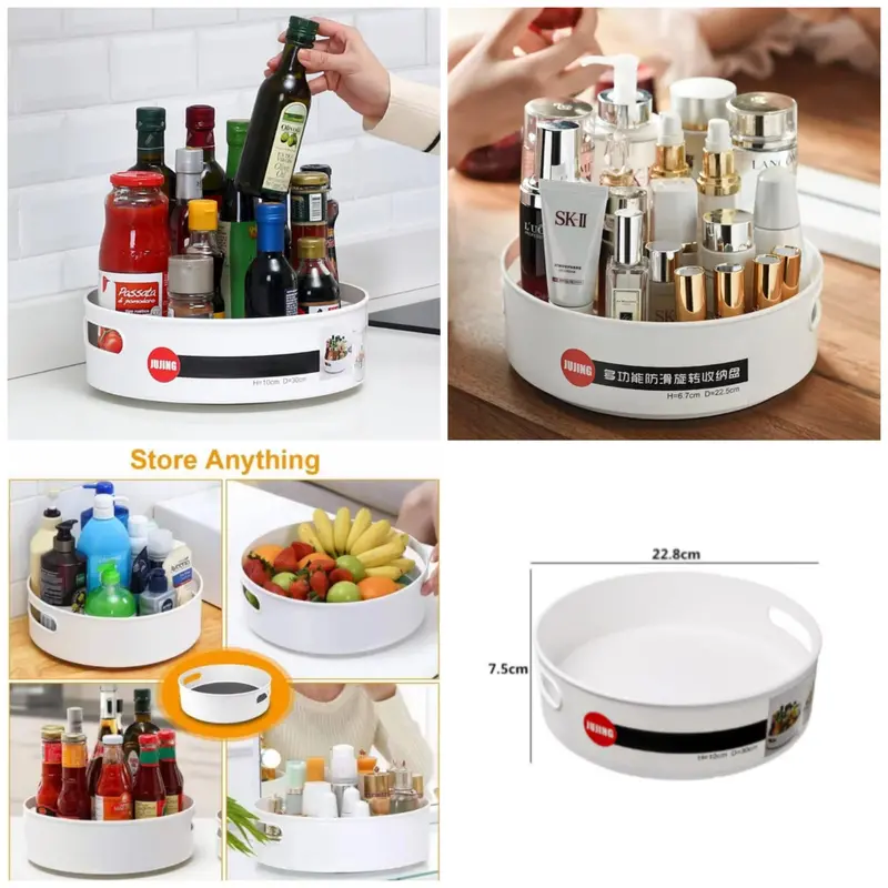 360-Degree Rotating Kitchen Storage Tray – Multi-Tier 1