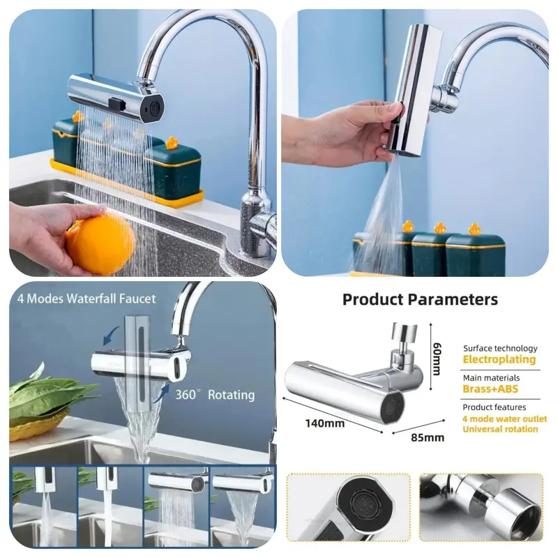 360° Rotating Universal Adjustable Shower Head 1