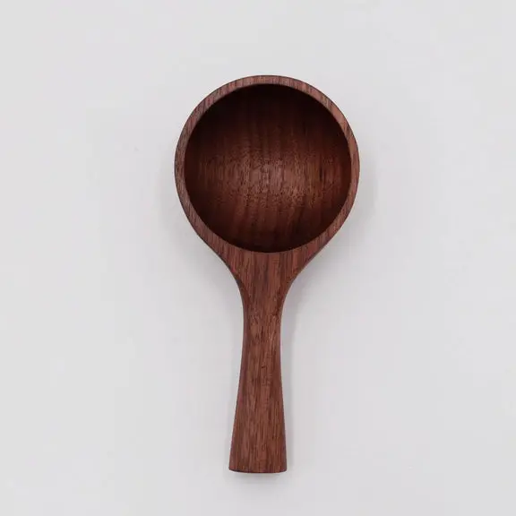 5-Inch Solid Wood Scoop For Dry Ingredients And Serving 1