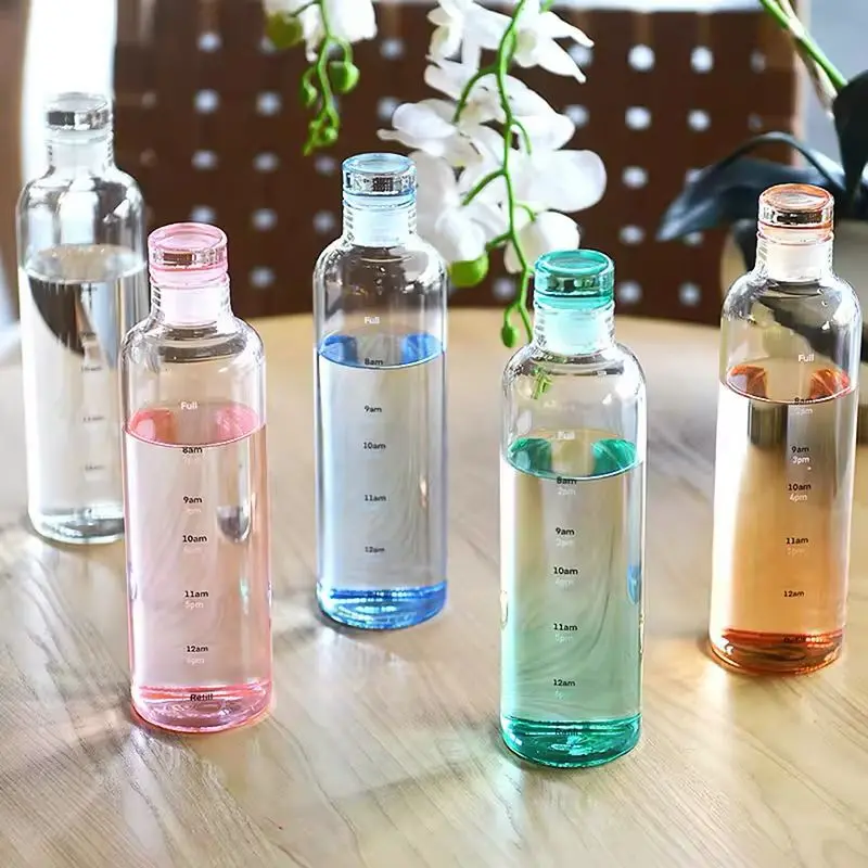 500Ml Bpa-Free Leakproof Clear Plastic Water Bottle 1
