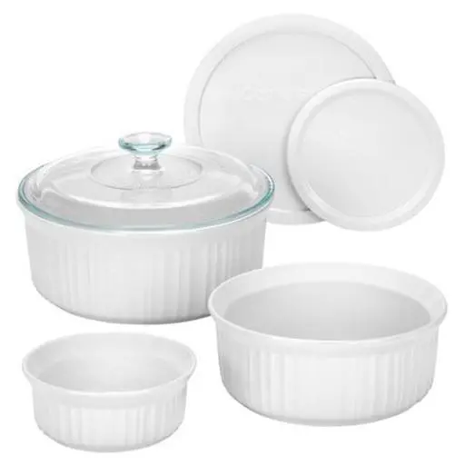 6-Piece French White Bakeware Essentials Kit 1