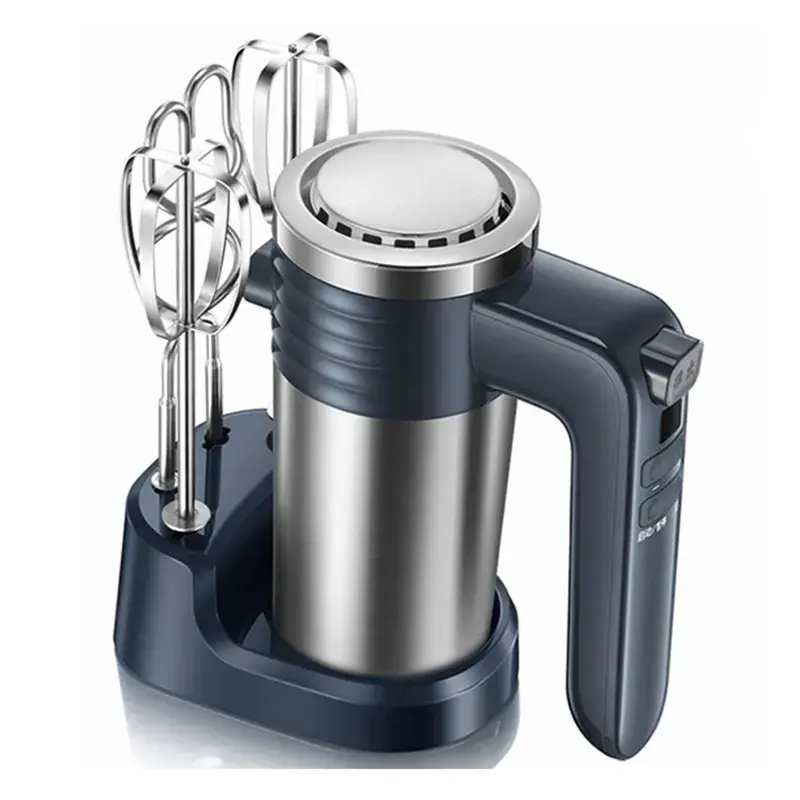 9-Speed Hand Blender With Dough Hook And Egg Beater Attachments 1