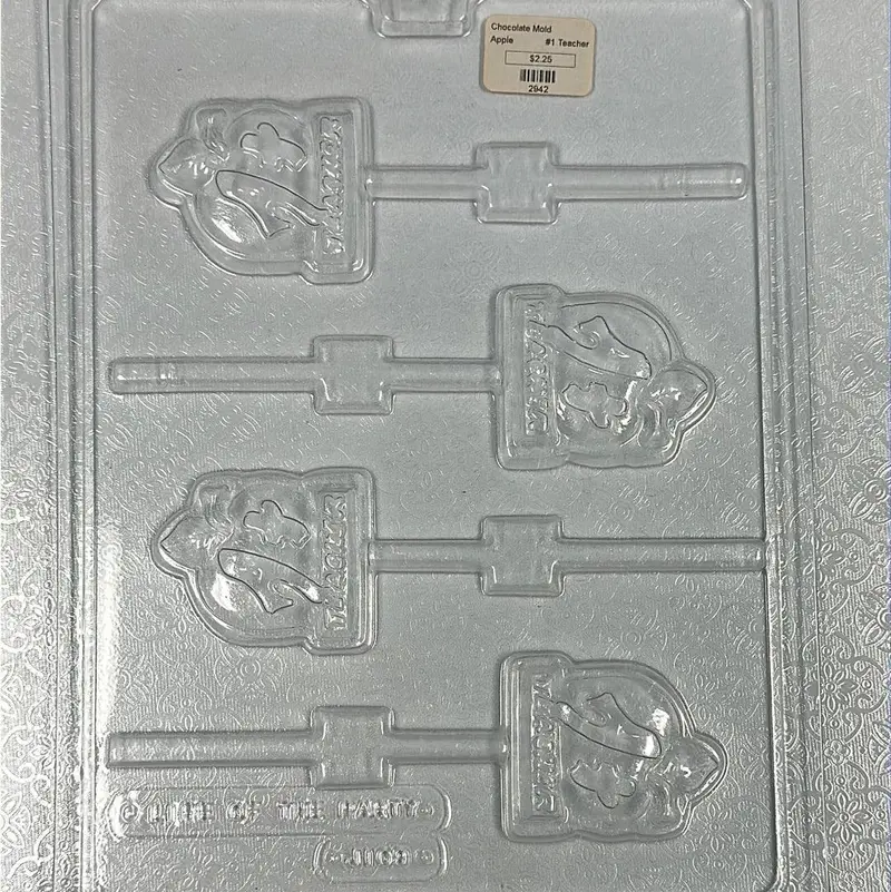 A+ Teacher Chocolate Lollipop Mold 1