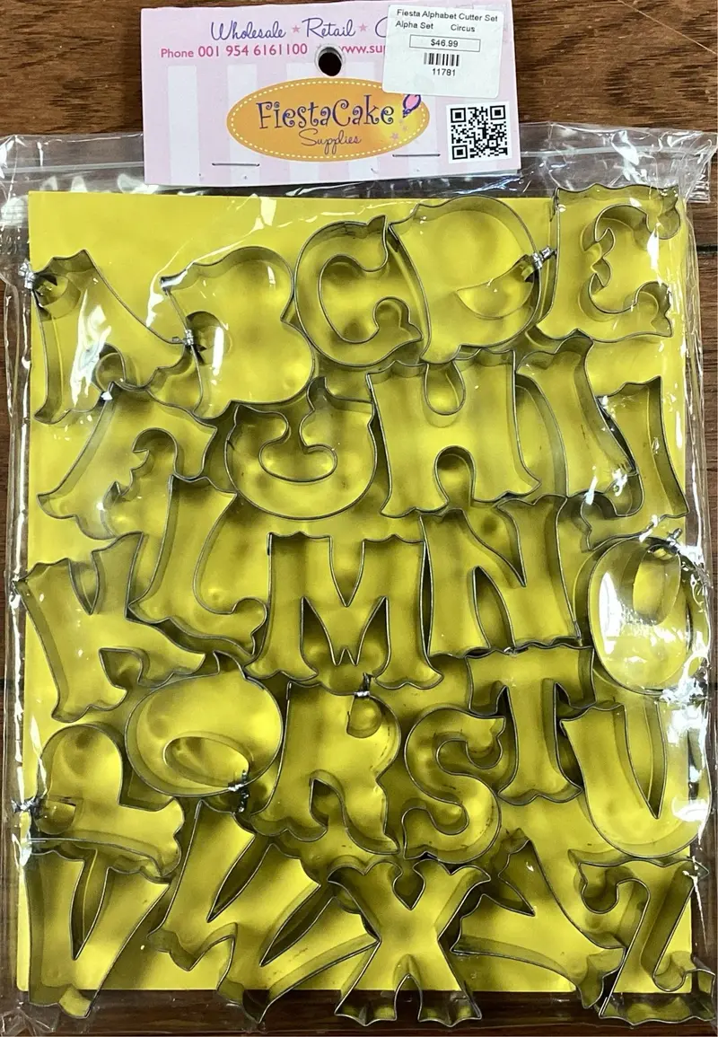 Alphabet Circus Cookie Cutter Set – Fiesta-Themed Abc Cutters (50% Off) 1