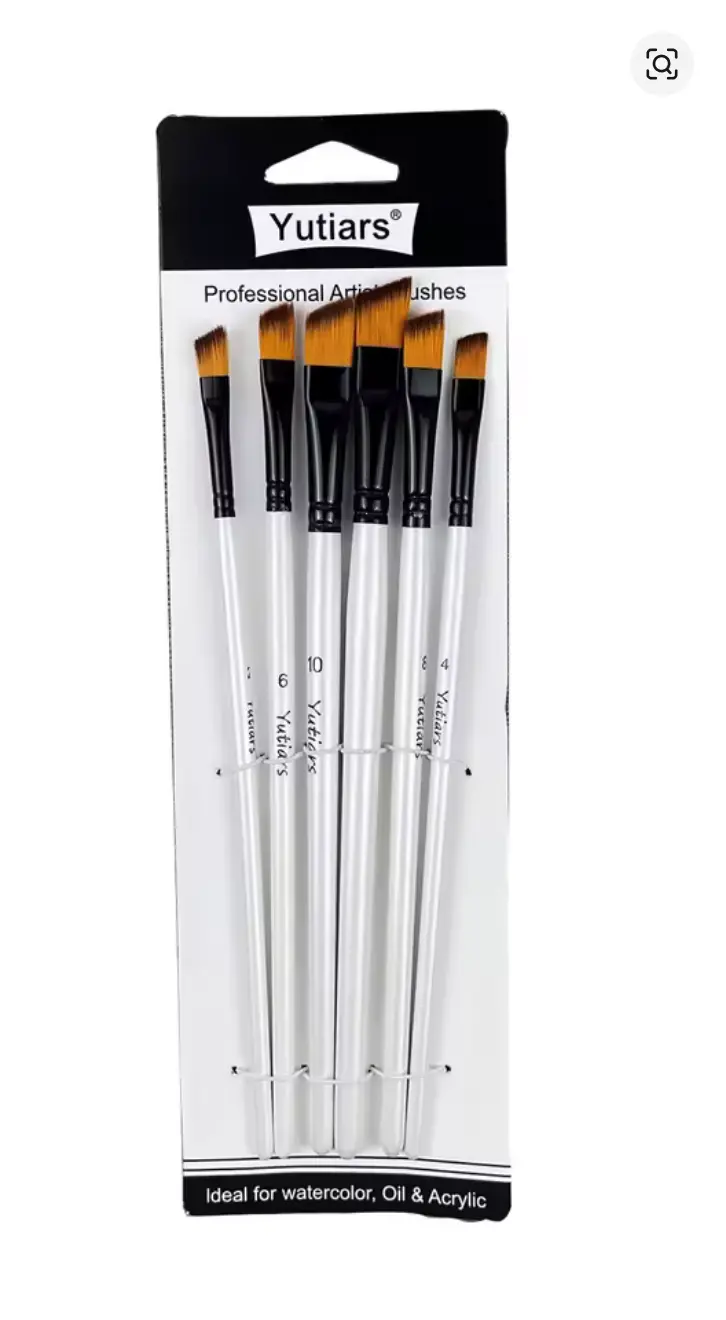 Angled Flat Brush Size 6 For Controlled Angled Application 1