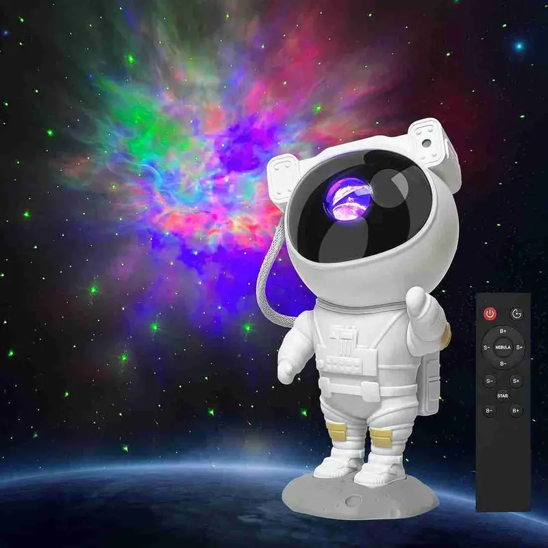 Astronaut-Themed Galaxy Projector With 360° Rotation & Remote Control 1