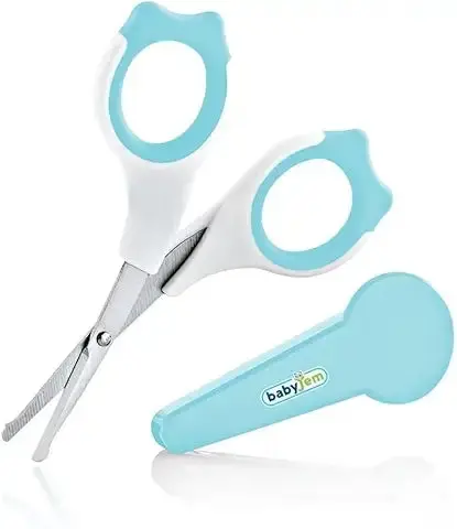Babyjem Blue Baby Nail Care Set – Scissors, File & Storage (0+ Months) 1