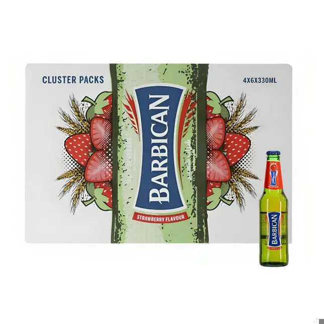 Barbican Strawberry-Flavored Non-Alcoholic Malt Beverage – 24-Pack (330Ml Cans) 1