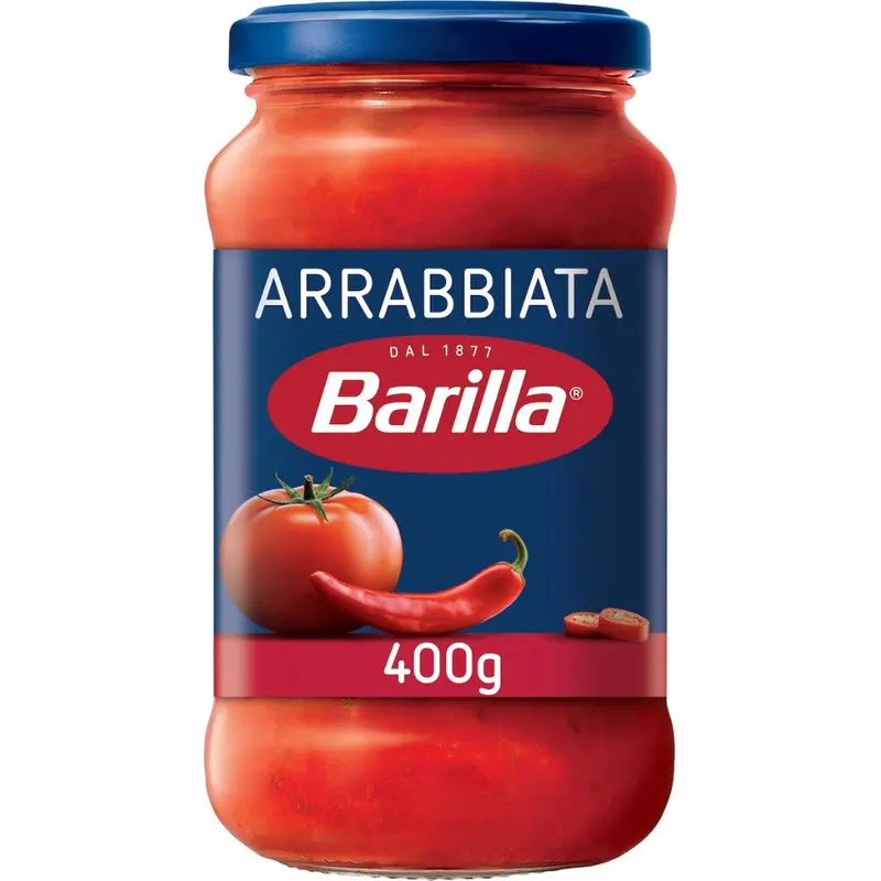 Barilla Arrabbiata Sauce – Spicy Tomato & Chili Pasta Topping, 400G 1