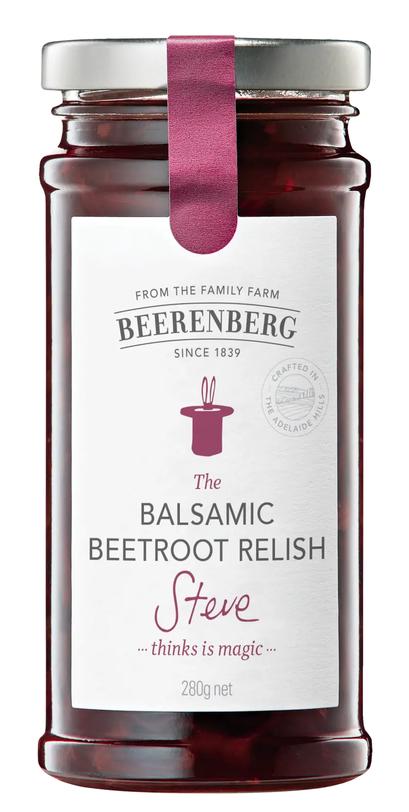 Beerenberg Balsamic Beetroot Relish – 280G Artisan Spread 1
