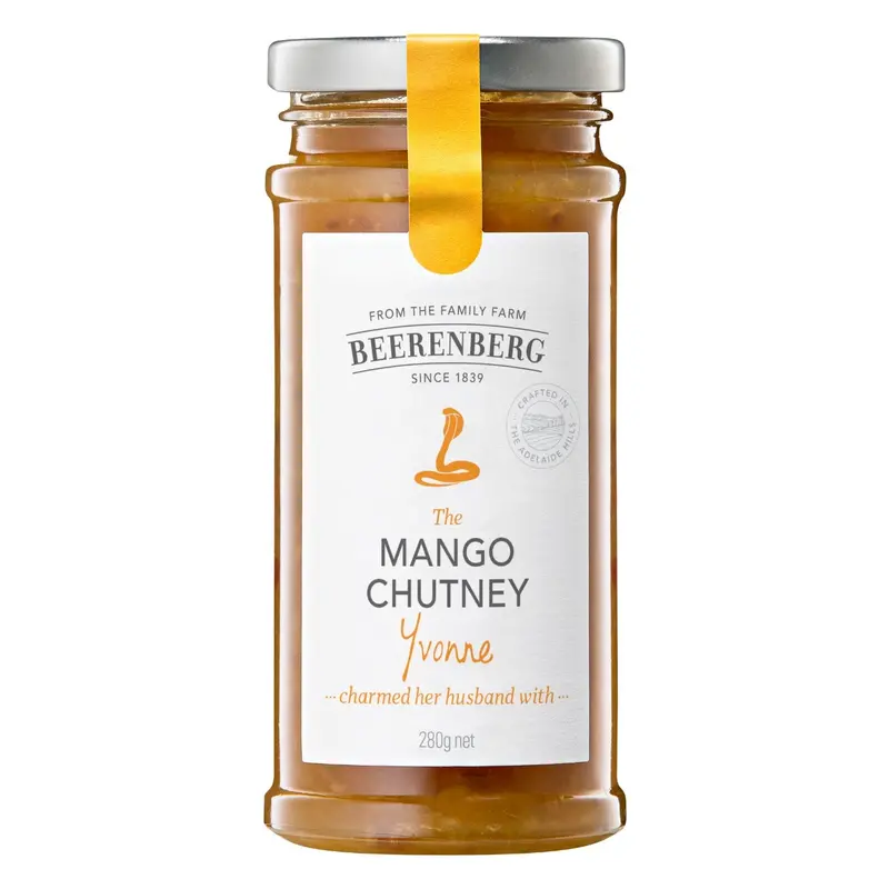 Beerenberg Mango Chutney – 280G Tropical Fruit Preserve 1