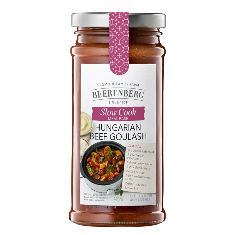 Beerenberg Slow Cooker Hungarian Beef Goulash Mix – 240Ml Simmering Kit 1