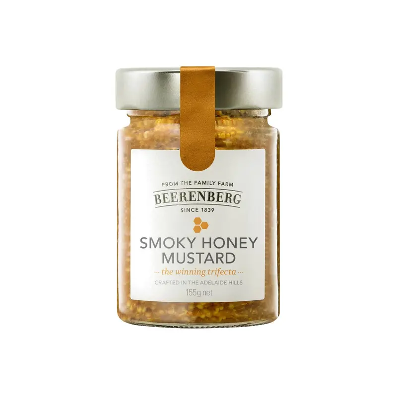 Beerenberg Smoky Honey Mustard – 155G Bold Condiment For Meats & Sandwiches 1