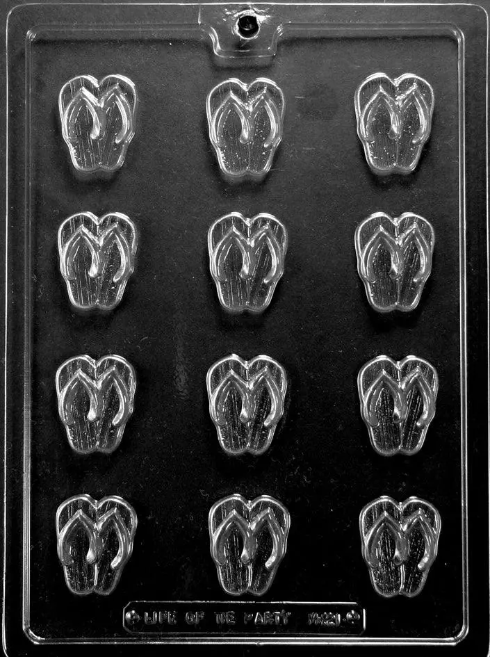 Bite-Sized Flip-Flop Chocolate Mold – Mini Treat Casting Tray 1