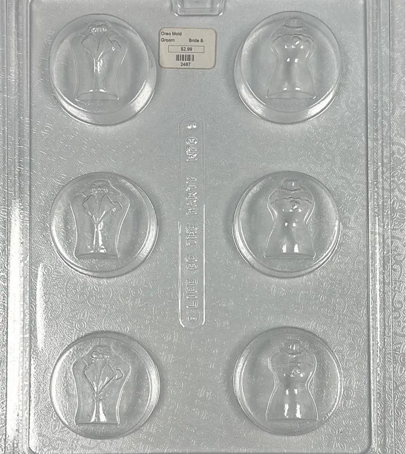 Bride And Groom Cookie Chocolate Mold 1