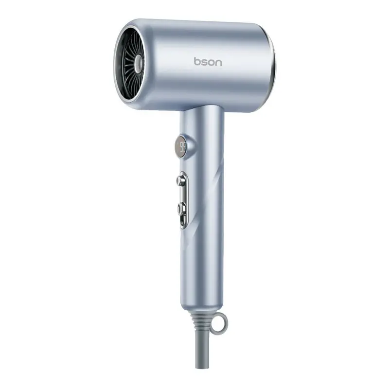 Bson 1800W Professional Hair Dryer – Lcd Display, 2 Speeds + 3 Heat Settings, Cool Shot & Overheat Protection, 1.8M Cord 1