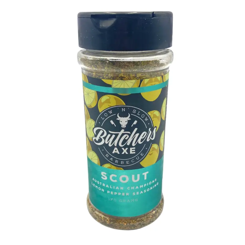 Butcher’S Axe Scout Lemon Pepper Rub – Zesty Citrus & Black Pepper, 170 G 1