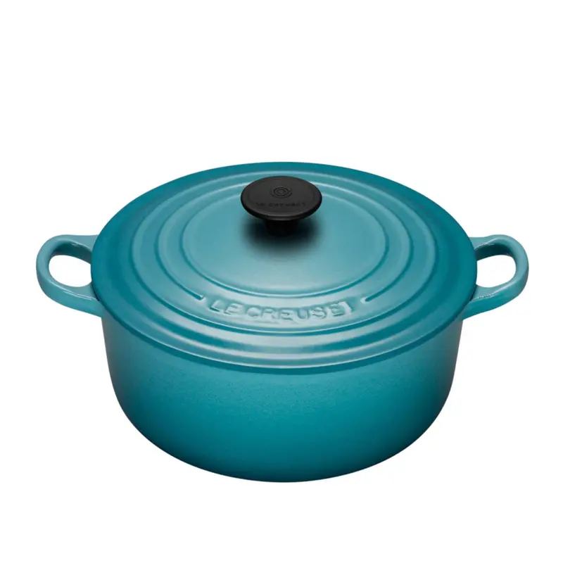 Caribbean-Inspired Enamel-Coated Cast Iron Pot 1