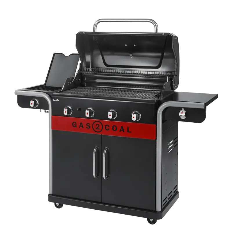 Char-Broil Gas2Coal 2.0 Hybrid Grill – 4-Burner Gas & Charcoal Combo 1