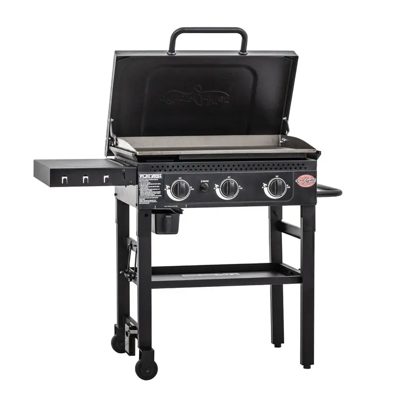 Char-Griller Flat Iron 3-Burner Gas Griddle And Plancha Bbq 1