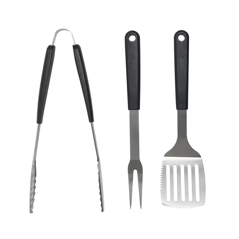 Char-Griller Premium Bbq Tool Set: Spatula, Fork & Tongs 1
