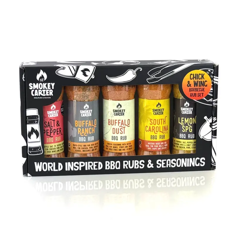 Chicken & Wings Bbq Seasoning Set By The Smokey Carter 1