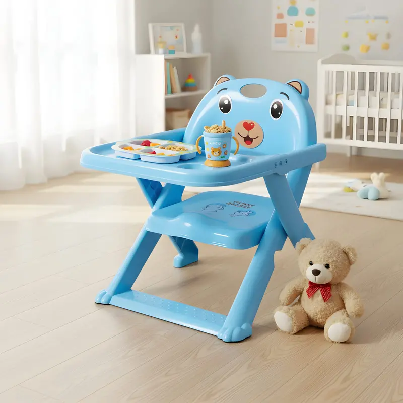 Compact Portable Baby Booster Seat – Lightweight Toddler Dining Aid 1
