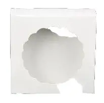 Compact Single Cookie Box – 4.375" × 4.375" × 1" 1