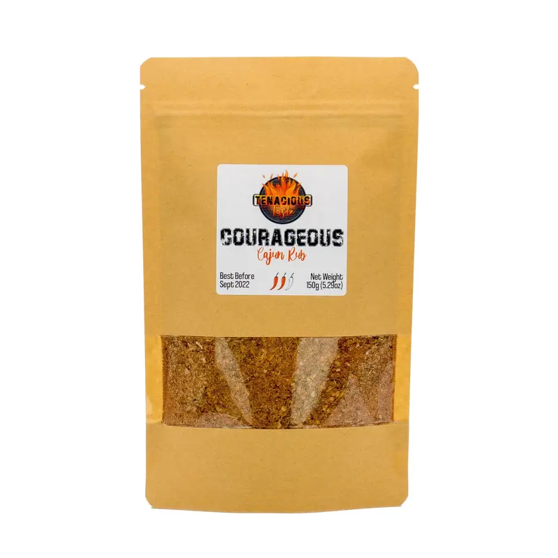 Courageous Cajun Dry Rub – 150G Gourmet Seasoning By Tenacious Taste 1