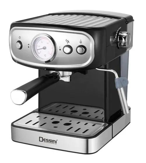 Dessini 20-Bar Espresso Maker — 1000W, 100-Series Compact Design, Stylish Black Finish 1