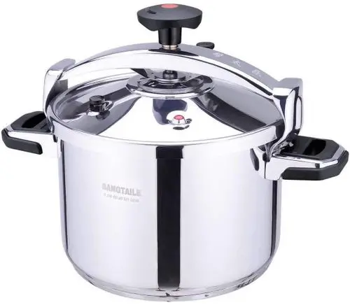 Dessini 40-Liter Commercial-Grade Stainless Steel Pressure Cooker – Silver 1