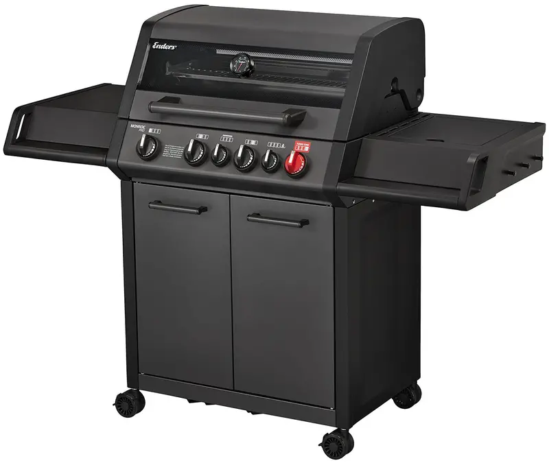 Enders Monroe Pro 4 Sik Turbo Shadow Barbecue – 4-Burner With Free Cover 1