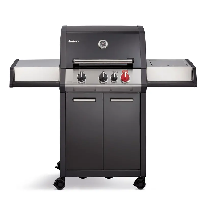 Enders Monroe Pro Black 3 K Turbo – Premium Gas Bbq With Free Protective Cover 1