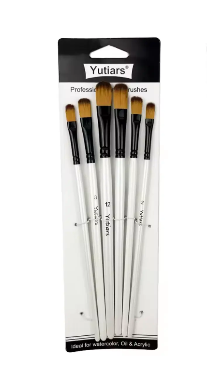 Filbert Brush Size 8 For Painting And Blending 1