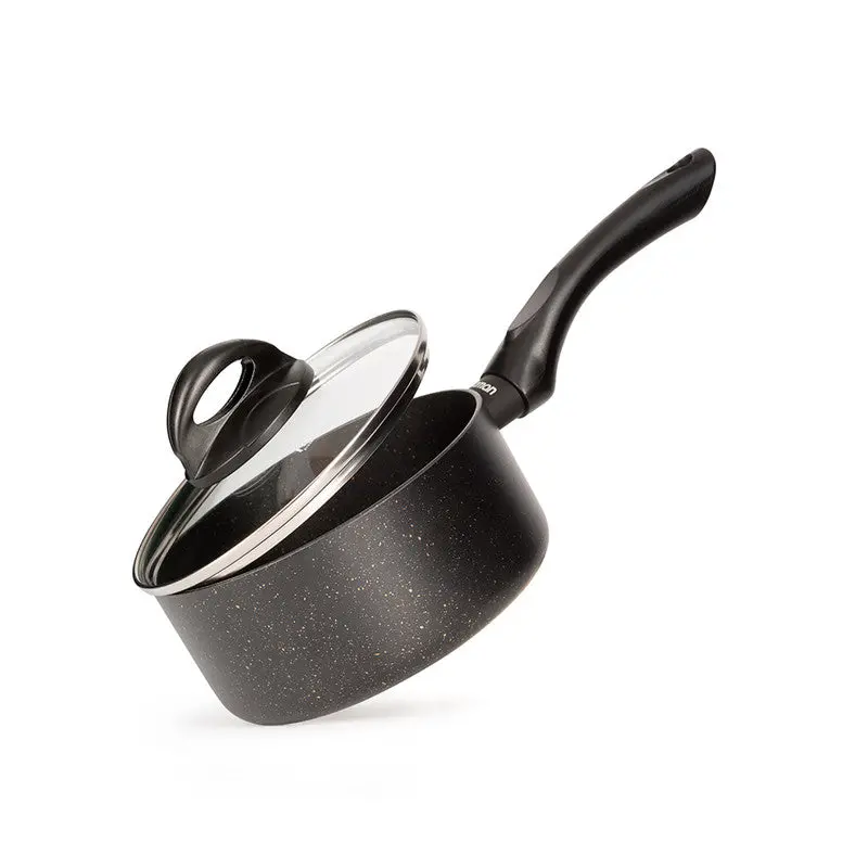 Fissman Forde Series 1.5 L Saucepan With Tempered Glass Lid & Touchstone Non-Stick Coating (16 Cm) 1