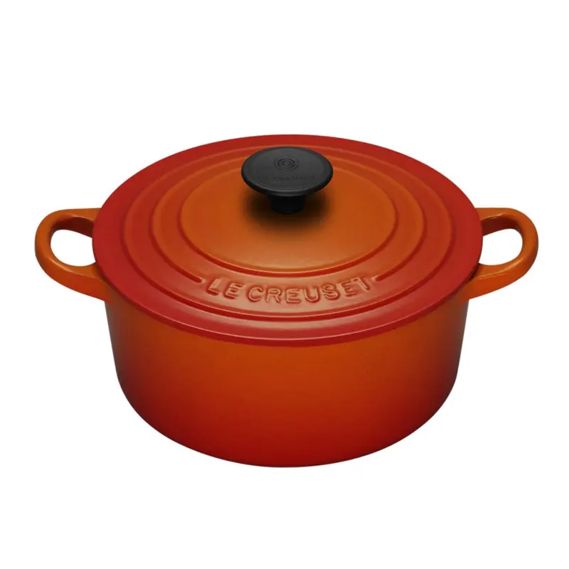 Flame-Resistant Cast Iron Dutch Oven – Round Design 1