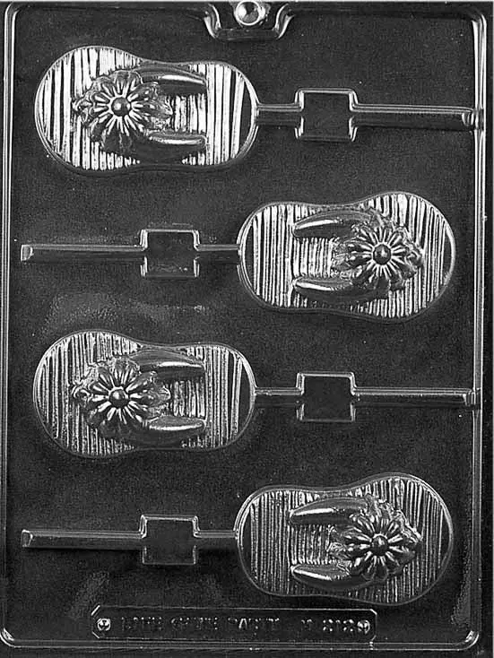Flip-Flop Lollipop Chocolate Mold – Single Cavity Candy Maker 1