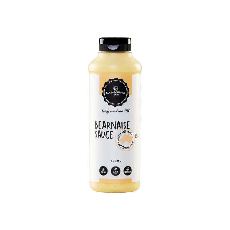 Gold Gourmet Béarnaise Sauce – Elegant Tarragon-Infused French Sauce 1
