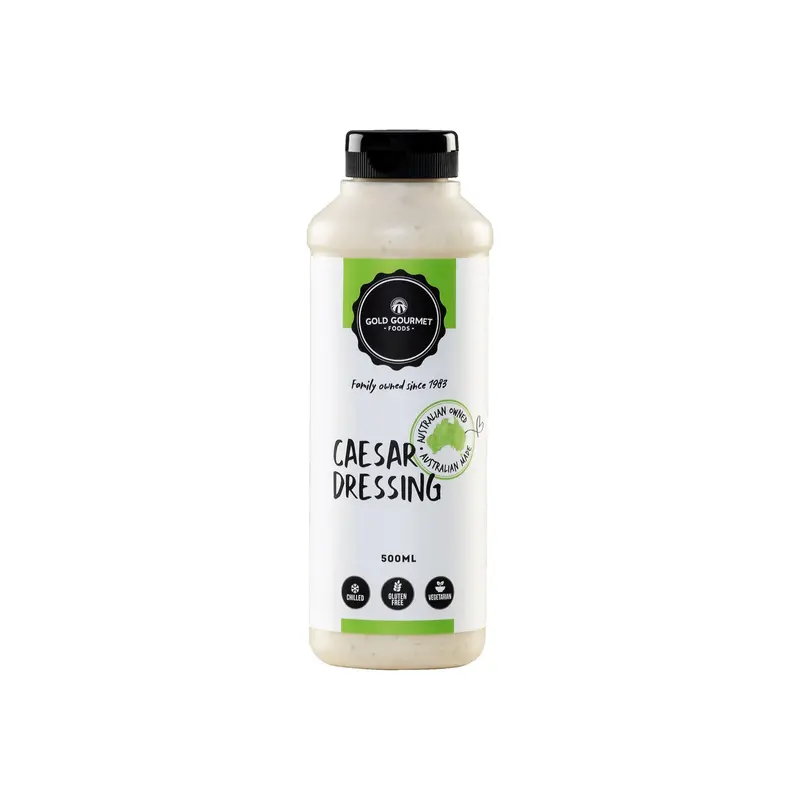 Gold Gourmet Caesar Dressing – Traditional Anchovy & Parmesan Vinaigrette 1