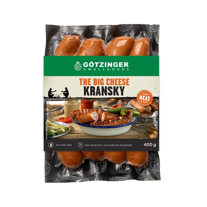 Gotzinger The Big Cheese Kransky Sausages – 400 G 1