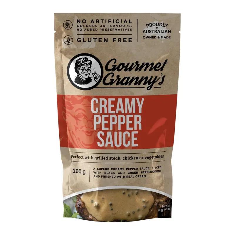 Gourmet Granny'S Creamy Black Pepper Sauce – Liquid Gravy Style – 200G 1
