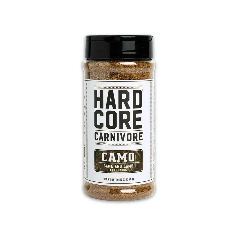 Hardcore Carnivore Camo Rub – Wild Game & Lamb Focused Seasoning 1