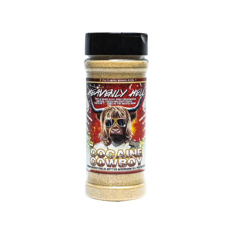 Heavenly Hell Cocaine Cowboy Espresso-Chili Rub – 150G Intense Flavor Booster 1