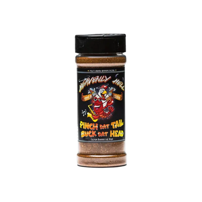 Heavenly Hell Pinch Dat Tail Suck Dat Head Rub – 150G Cajun-Inspired Seafood & Meat Rub 1