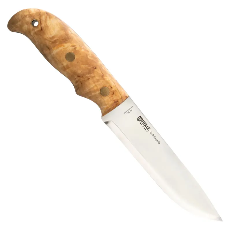 Helle Didi Galgalu Large-Blade Outdoor Knife With Leather Sheath 1